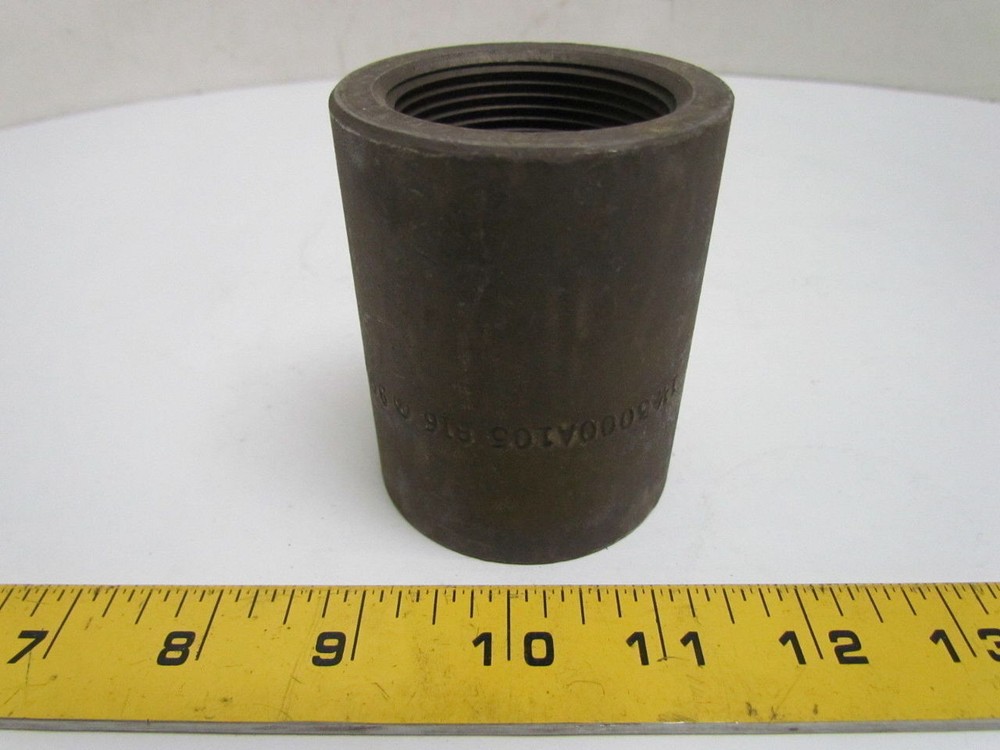 Coupling 1-1/2″ NPT Forged Steel Class 3000 Schedule 80 Black Pipe A-105 Sch 80