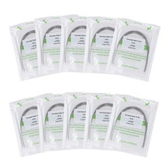 20×Dental Ortho Stainless Steel Rectangular Arch Wire Ovoid Form 16×16 Upper
