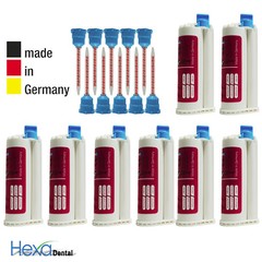 Hexa Dental German made Crown & Bridge Material w/ 10 mixing Tips 1:10 Temp C&B