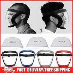 Full Face Super Protective Mask Anti-fog Shield Safety Transparent Head Cover