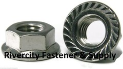 5/16-18 Stainless Hex Serrated Flange Nuts 5/16×18 Nuts 5/16 x 18 Flare Lock Nut