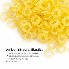 JMU Dental Orthodontic Elastics Intraoral Elastic Bands Latex Braces 100pcs/pk