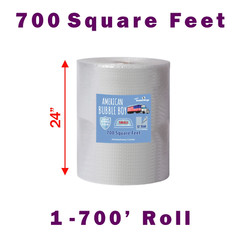 1 Roll of 24″ Small (1/8) American Bubble Boy Wrap – 700 Square feet