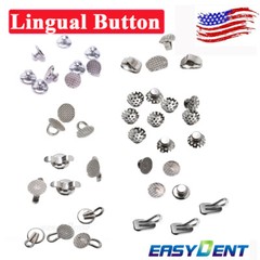 Dental Orthodontic Lingual Buttons Traction Hook Bondable 3mm Round Caplin Hook
