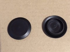 10 Pack 1″ 1 Inch Flush Mount Black Plastic Body and Sheet Metal Holes Plug 413