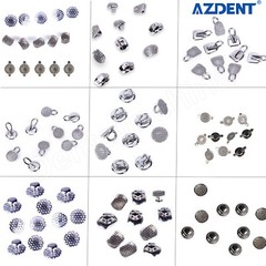 AZDENT Dental Orthodontic Lingual Buttons Bondable Round / Rectangular monoblock