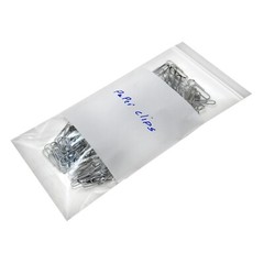 1000/PCS White Block 3″x5″ Clear Reclosable Seal Bag Plastic Zip Lock Bags 2Mil