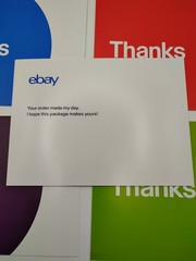 EBAY BRANDED «THANK YOU» POST CARDS in ASSORTED COLORS 4″ x 6″ 20 CT