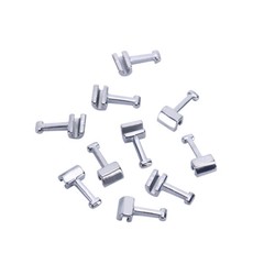5x Dental Orthodontic Crimpable Hook Long type Elastic Lined 10 pcs/pack AZDENT