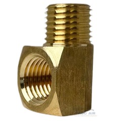 5 Pack 1/4″ NPT Brass Street Elbow 90 Degree Pipe Thread Fitting Male Female