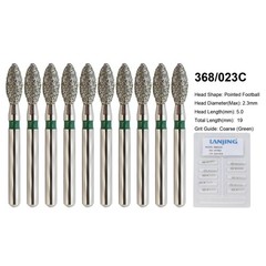 Diamond Burs Dental Zirconia Cutter Diamond Bur FG Football Round End Taper Pear