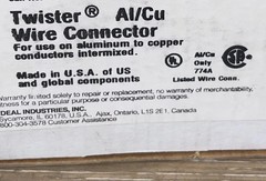 Ideal Twisters 125 pcs Al/Cu Wire Connectors Aluminum to Copper – Purple