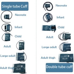 Reusable NIBP Cuff Blood Pressure for Patient Monitor Cuff Single/Double tube