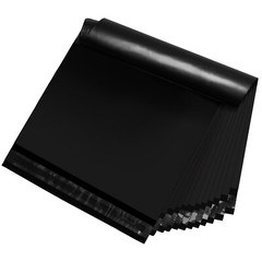 100 Black 12×15.5 Inches Polymailer Plastic Shipping Mailing Envelopes Bag